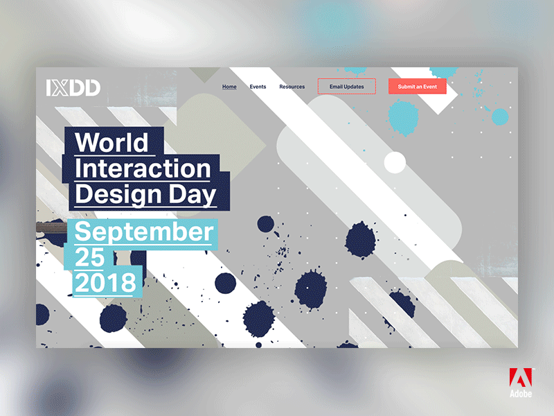 IXDD | Adobe adobe graphics illustration interactive ixdd layout type ui ux web website