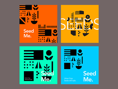 Seed Me | Designs brand branding concept flower food logo package packaging