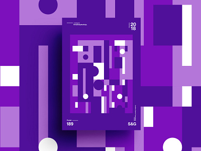 –Purple Rain form illustration minimal pattern poster purple shapes swiss typography