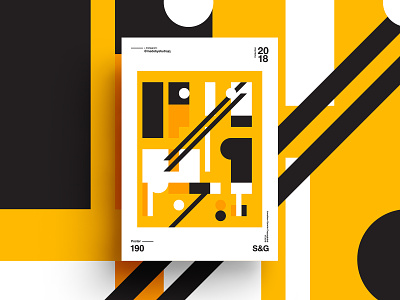 –YellowBrickRoad design poster poster art swiss yellow