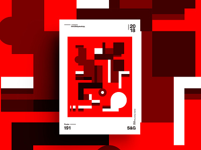 –RedCherry branding design form illustration pattern poster red swiss
