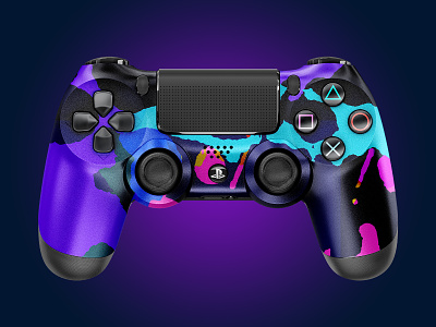 –Mix It Up | PS4 Controller color concept gamer pattern ps4 ps4controller sony vibrant