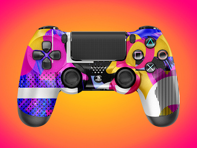 The Playmaker | PS4 Controller controller dualshock game gamer gaming mockup playstation playstation4 ps4