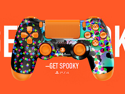 –Get Spooky | PS4 Controller controller dualsthock gamer gaming halloween playstation playstation4 ps4 ps4pro stickermule