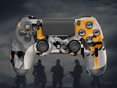 Metal Gear Solid | PS4 Controller gamer gaming metalgearsolid pattern playstation playstation4 ps4 ps4pro sony
