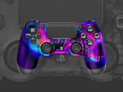 SkullFace | PS4 Controller abstract abstract art art controller playstation playstation4 ps4 skin sony