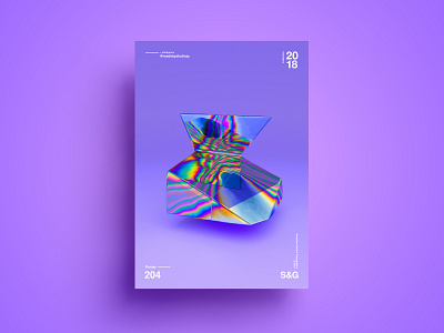 –Throwing Shapes | 204 art c4d cinema4d octane poster posterdesign