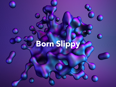 –Born Slippy c4d cinema 4d octane octane render poster type typography