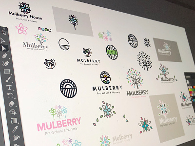 Branding branding color ideas illustartor logo nursery
