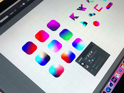 Construct | Brand Exploration adobe brand branding color freeform gradient ideas illustrator logo logomark
