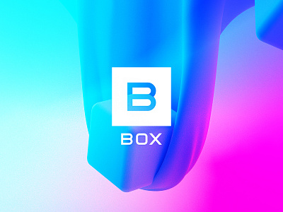 BOX branding cinema4d color gradient logo logodesigner logomark octane pattern shape typography