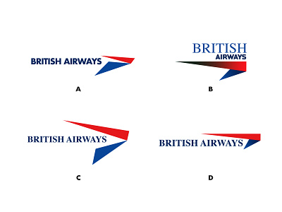 Rebrand Challenge airline ba concept explore flight logo logomark type
