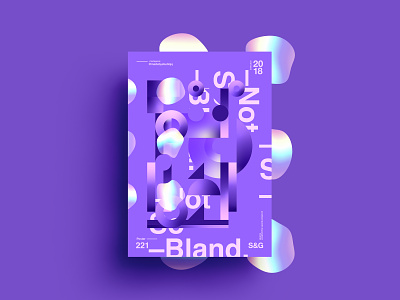 –Not So Bland. branding color design freelance illustration illustrator poster purple