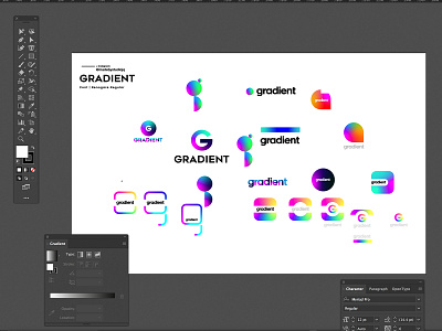 LOGOTen | Gradient adobe branding cc2019 color design gradient icon illustration illustrator logo type typography vector