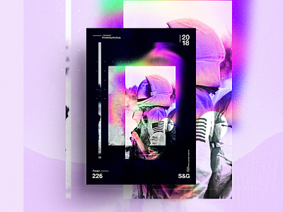 –Beyond Space astronaut color design freelance gradient history illustrator nasa photoshop poster posteraday scifi space