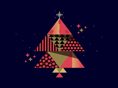 'Tis the Season | 18 art christmas christmastree design illustator illustration illustration art pantone2019 pattern stamps type xmas xmastree