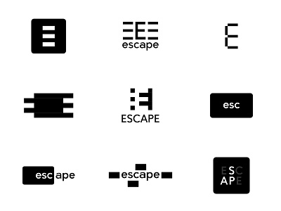 —LOGOTen. | Escape adobe apple branding cc2019 color design escape exercise icon illustration illustrator logo type typography vector wave waves