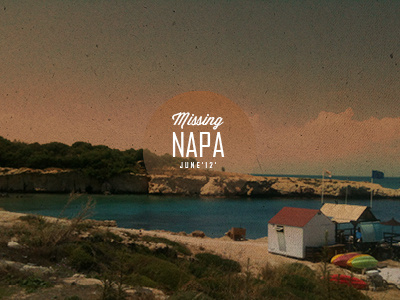 Missing Napa June '12' photography typeface typography