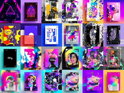 Show & Go | Month 1 Collection (2019) adobe art collage collageart color gradient illustration love nike nike air max photoshop poster posterdesign retro swiss texture trainers type typography vector