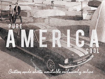 Pure America. branding texture typography