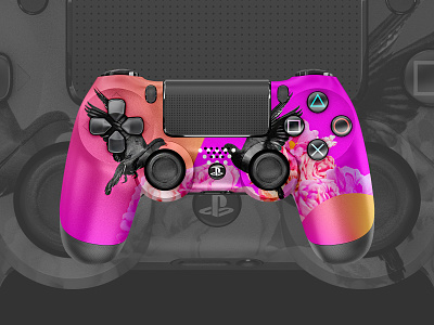 –Pretty Thoughts | PS4 Controller color concept gamer pattern photoshop pink ps4 ps4controller sony vibrant