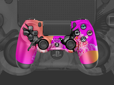 –Pretty Thoughts | PS4 Controller color concept gamer pattern photoshop pink ps4 ps4controller sony vibrant