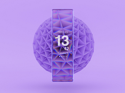 Purple Patch: Minimal Watch Concept adobe applewatch art branding cinema4d color concept form helvetica interface motion octane photoshop poster posterdesign product shape type typography vector