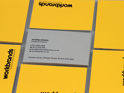 Mellow Yellow! black bonded card branding bristol agency businesscard clean gf smith graphic design grey identity logo yellow