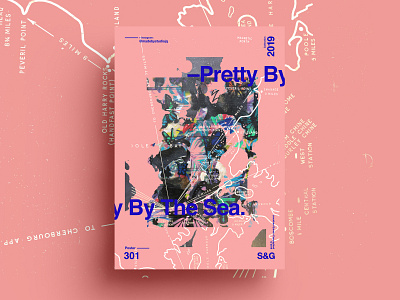 –PrettyByTheSea. adobe art collage collageart color gradient illustration love photoshop poster posterdesign retro swiss texture type typography vector