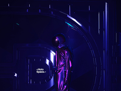 –Holo.Space.– 2019 abstract art astronaut c4d cinema4d fantasy film hologram interstellar mp4 octane octane render octanerender scifi space surreal