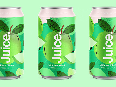 Juice. | Pressed Apple. apple branding can cans color drinks fruit illustartor illustration logo package packaging pattern sketch summer typography