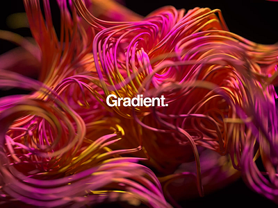 Gradient. animated branding cinema4d design gradient identity logo logomark minimal motion octane packaging space spaceart type typography