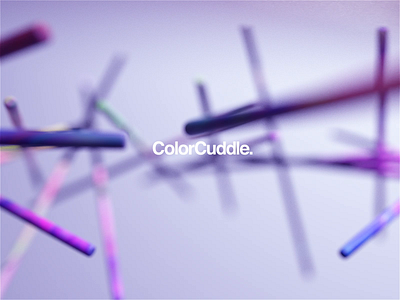 ColorCuddle. animated branding cinema4d design gradient happy identity logo logomark minimal motion motiondesign octane packaging rainbow spaceart type typography