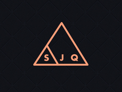 STUDIOJQ - Brand refresh - logomark ideas 2 black logo logomark mark pink salmon