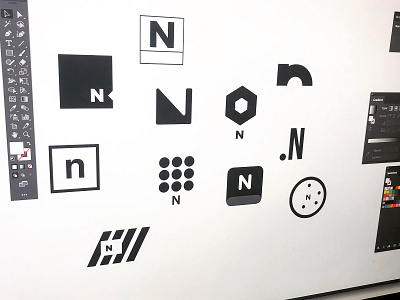 N brand branding design icon icon design iconography illustration illustrator logo logomark