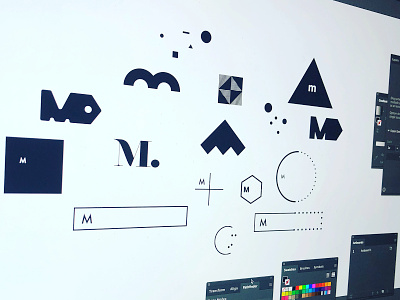 M brand branding design icon icon design iconography illustration illustrator logo logomark
