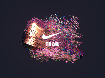 NikeLand | TRAIL™ airmax animated branding cinema4d cinema4dr20 design gradient identity logomark minimal motion motiondesign nike octane packaging r20 type typography xparticles