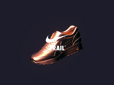 NikeLand | TRAIL™ airmax animated branding cinema4d cinema4dr20 design gradient identity logomark minimal motion motiondesign nike octane packaging r20 type typography xparticles
