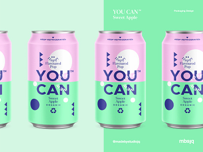 YOU CAN™ l Sweet Apple branding can candesign cans color drinks illustration landingpage logo package packaging packagingdesign pattern product summer typography ui
