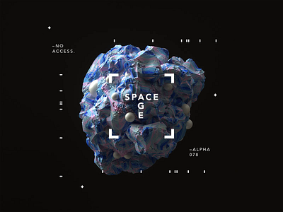 SPACE AGE | Disperse animated branding cinema4d cinema4dr20 design gradient identity logo logomark minimal motion motiondesign octane packaging r20 scifi spaceart spaceship type typography