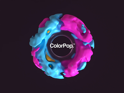 ColorPop™ 3d abstract animation cinema4d fun logo motion motion design motiongraphics octane pink web