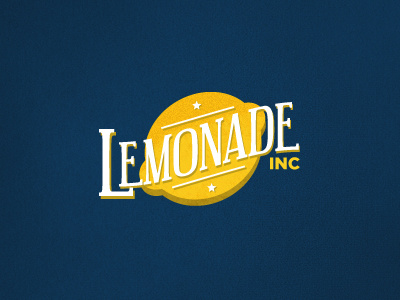 Lemonade Inc blue fun identity logo logomark texture yellow