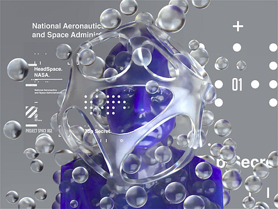 HeadSpace l NASA | Top Secret cinema4d motion motion design motiongraphics octane octanerender scifi space spaceart