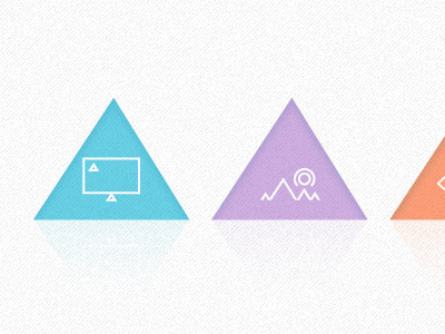 SJQ Portfolio icon set - August 2012 blue branding green icon icons iconset identity infographics logo orange purple texture triangle ui web