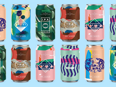 Beer Cans abstract beer beer art beercan beers can collage collageart logo packaging pattern photoshop texture
