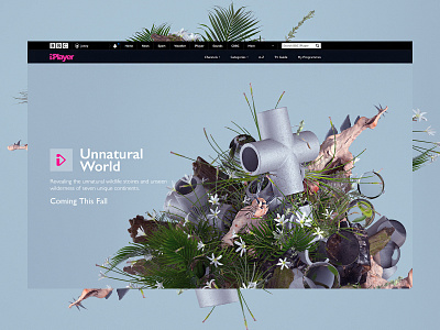 NASA X BBC iPlayer | Unnatural World abstract bbc c4dr20 ui cinema4d clean interaction interactive minimal nature octane uidesign uidesigner ux web web design webgl website