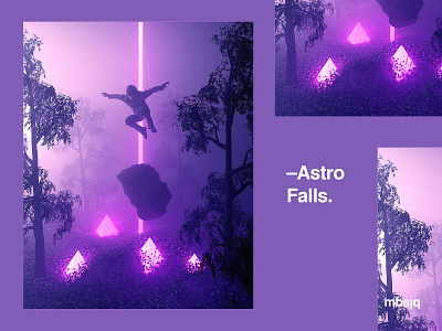 –Astro Falls. abstract animation astronaut c4d c4dr20 colour film interstellar motion octane octanerender scifi space stilllife