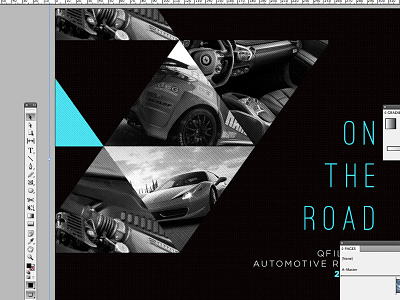 O N T H E R O A D (QFILMS.TV) automotive graphics layout mono pattern stats supercars