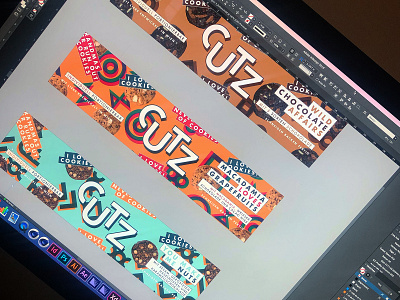 CUTZ | Branding & Packaging cookie cookie monster cookies food food and drink foodie foodpackaging illustration logo logomark logotype packaging