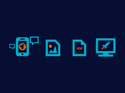Gotta love orange & blue blue icon icon set icons iconset orange texture
